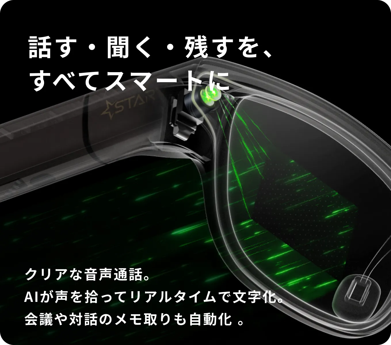 話す・聞く・残すを、すべてスマートに